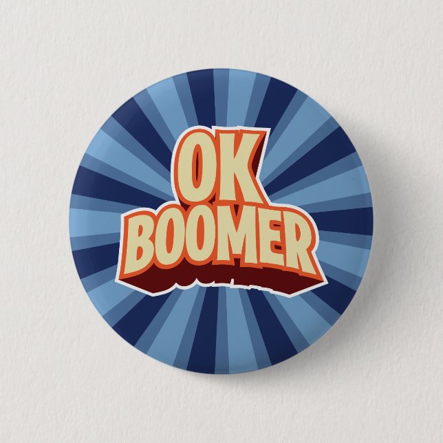 OK Boomer Button (Vorderseite)