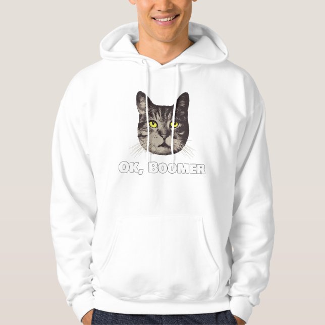 Ok Boomer Cat Shirt Millennial Cat Geschenk Oka (Vorderseite)
