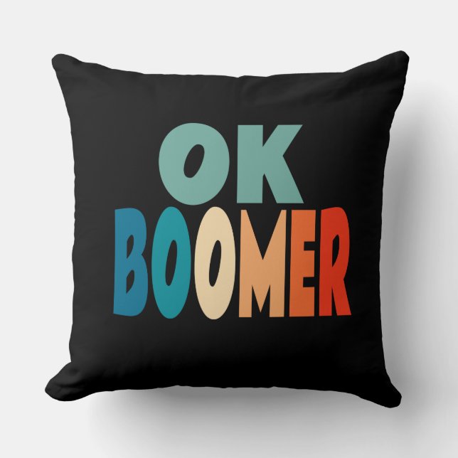 Ok Boomer Kissen (Vorderseite)