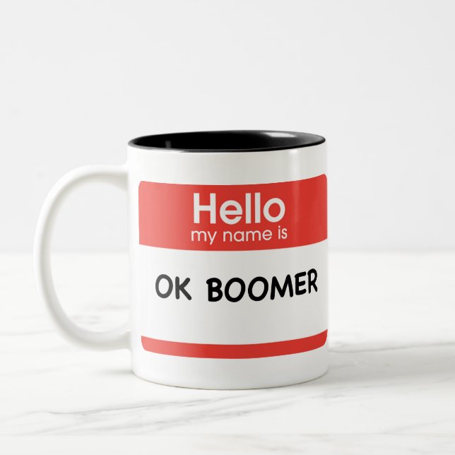 OK BOOT ZWEIFARBIGE TASSE (Links)