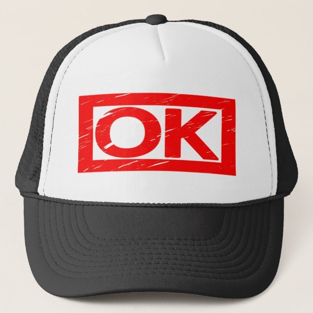 OK-Briefmarke Truckerkappe (Vorderseite)