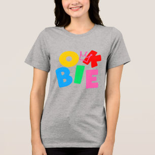 OK Bye - Farblich Cooles T-Shirt zum Ausfahren Tri-Blend Shirt