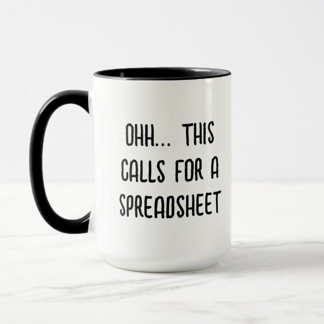 Ok, das erfordert eine Tabellenkalkulation, einen  Tasse (Links)