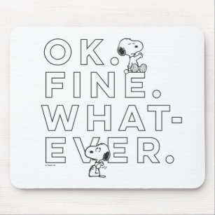 "Ok. Gut. Was auch immer." - Snoopy Mousepad