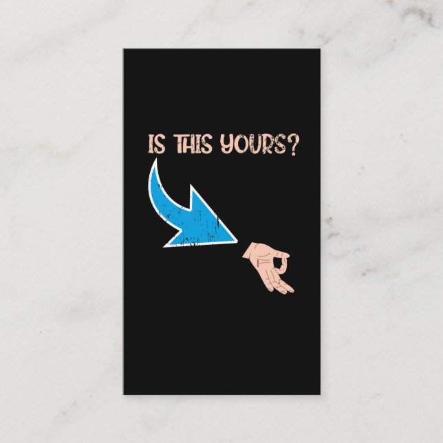 Ok Hand Prank Meme Comedian Circle Game Visitenkarte (Vorderseite)