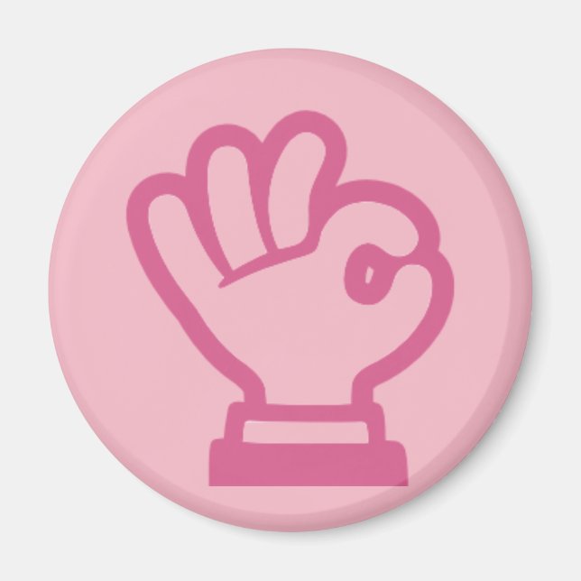 Ok Hand Sign Magnet (Vorne)