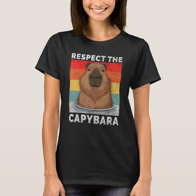 Ok I Pull up Capybara Rodent Niedlich Capibara Dan T-Shirt (Vorderseite)
