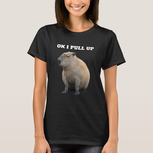OK I zieht Capybara hoch T-Shirt (Vorderseite)