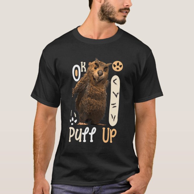 OK I zieht Capybara hoch T-Shirt (Vorderseite)