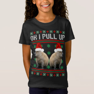 Ok, ich hole Capybara Ugly Christmas Sweater Meme T-Shirt