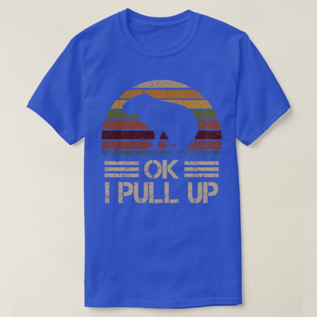 Ok, ich ziehe Capybara Cup Funny Costumer Retro T-Shirt (Design vorne)