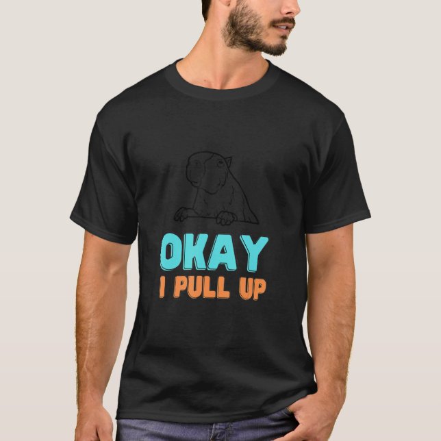 Ok, ich ziehe Capybara Happy Animal Pet hoch T-Shirt (Vorderseite)