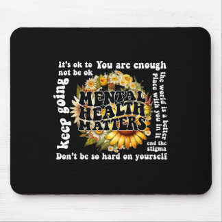 Ok, nicht Ok Sonnenblumen Psychische Gesundheit Fr Mousepad