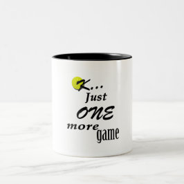 OK Nur noch ein Spiel (Pickleball) Zweifarbige Tasse