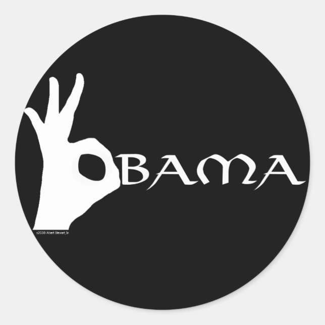 OK Obama Sticker (Vorderseite)
