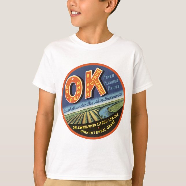 OK Oklawaha River Citrus Lega Label T-Shirt (Vorderseite)