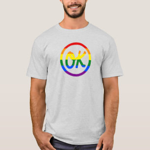 "OK to Be Gay" Regenbogen-T - Shirt
