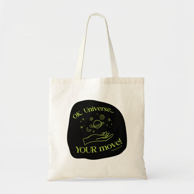 Ok, Universum...IHRE REGELMÄSSIGE TOTE Bag Tragetasche (Vorne)