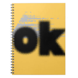 OK Vibes - Simple & Bold" Notizblock
