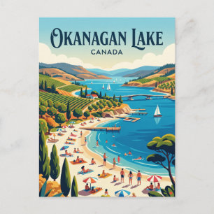 Okanagan Lake Kanada Postkarte