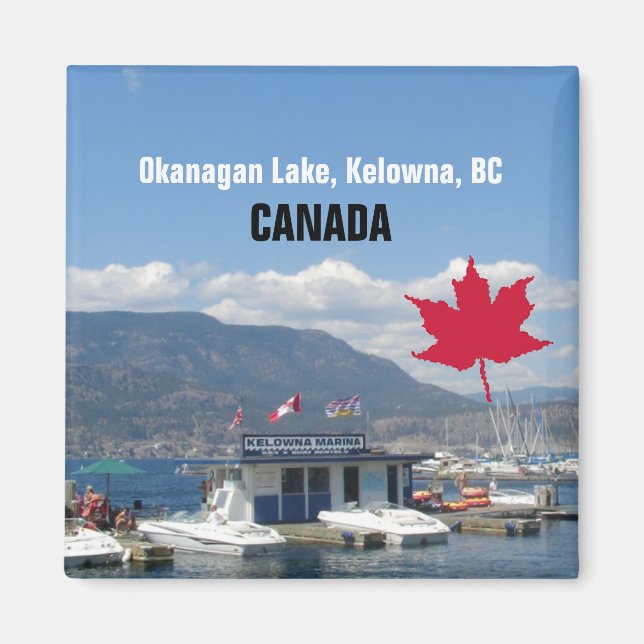Okanagan Lake, Kelowna, BC Canada Magnet (Vorne)