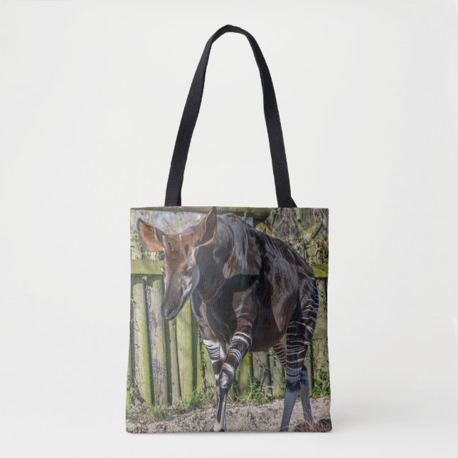 Okapi an der Zoo Taschen-Tasche Tasche (Vorderseite)