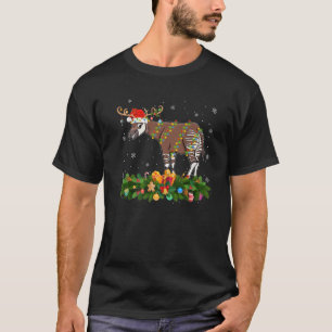 Okapi Animal Lover Reindeer Weihnachtsmannmütze Ok T-Shirt
