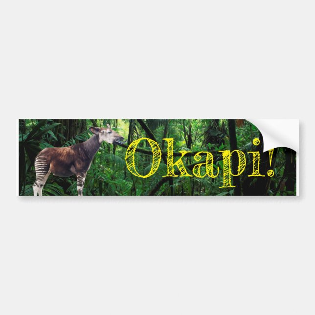 Okapi Autoaufkleber (Vorne)