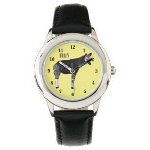Okapi cartoon Illustration Armbanduhr