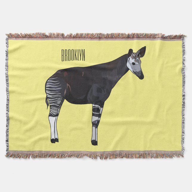 Okapi cartoon Illustration Decke (Vorderseite)