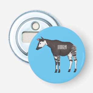 Okapi cartoon Illustration Flaschenöffner