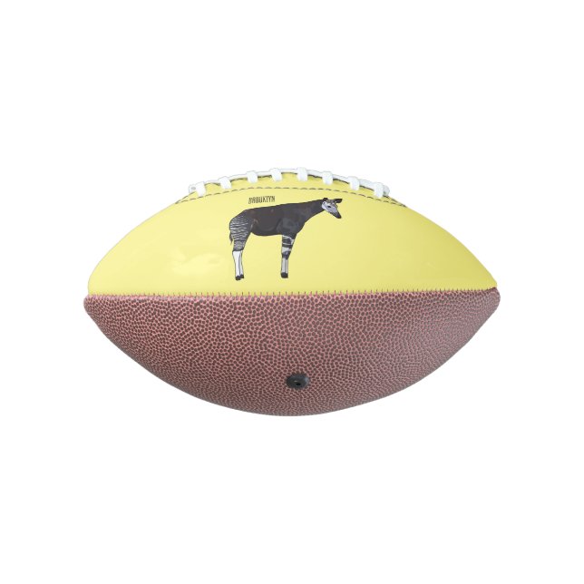Okapi cartoon Illustration Football (Gedreht 270)
