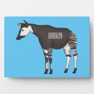 Okapi cartoon Illustration Fotoplatte