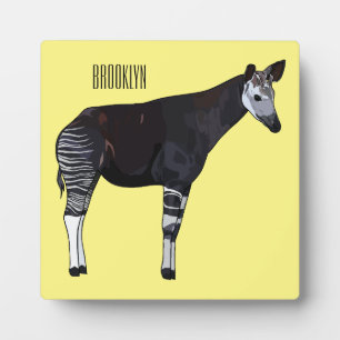 Okapi cartoon Illustration Fotoplatte