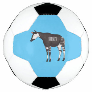 Okapi cartoon Illustration Fußball