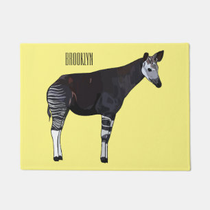 Okapi cartoon Illustration Fußmatte