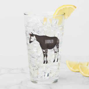 Okapi cartoon Illustration Glas