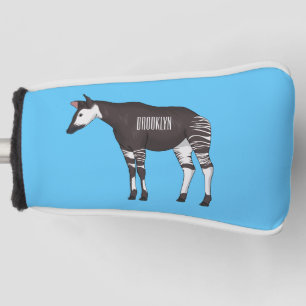 Okapi cartoon Illustration Golf Headcover