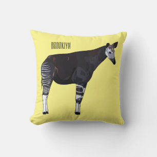 Okapi cartoon Illustration Kissen