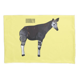 Okapi cartoon Illustration Kissenbezug