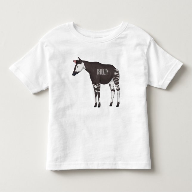 Okapi cartoon Illustration Kleinkind T-shirt (Vorderseite)