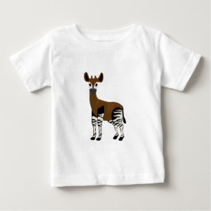 Okapi-Cartoon, majestätisches Okapi-Tier, Okapi-Li Baby T-shirt