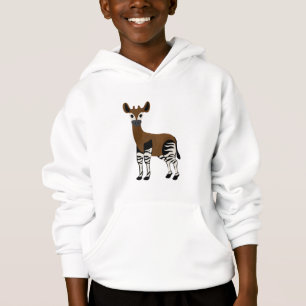 Okapi-Cartoon, majestätisches Okapi-Tier, Okapi-Li Hoodie