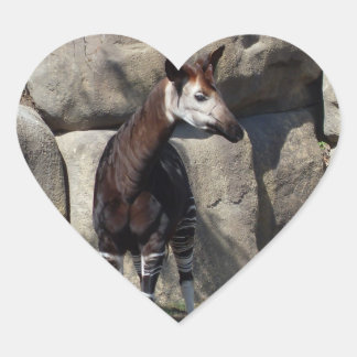 OKAPI Herz-Aufkleber
