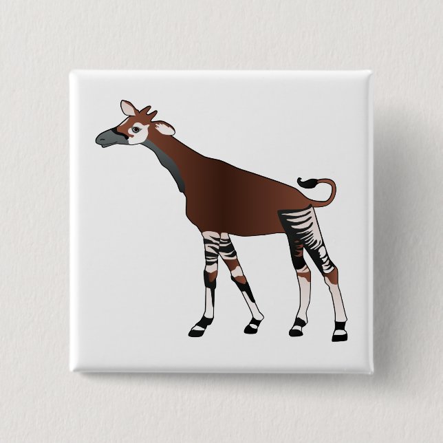 Okapi-Knopf Button (Vorderseite)