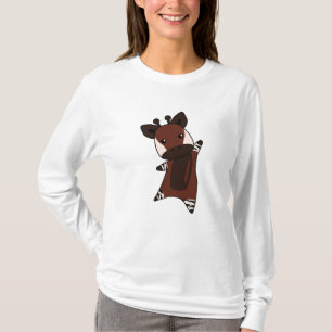 Okapi Niedlich Forest Giraffe Zebra Giraffen Tier T-Shirt