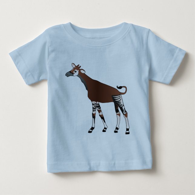 Okapi-Säuglings-T - Shirt (Vorderseite)