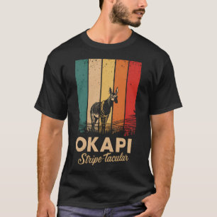 Okapi Stripe-takuläre Vintage Retro T-Shirt