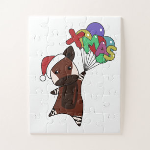 Okapi Weihnachtsschnee Wintertiere Okapis