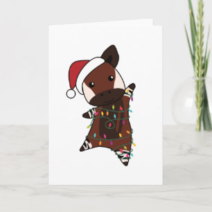 Okapi Weihnachtsschnee Wintertiere Okapis Karte